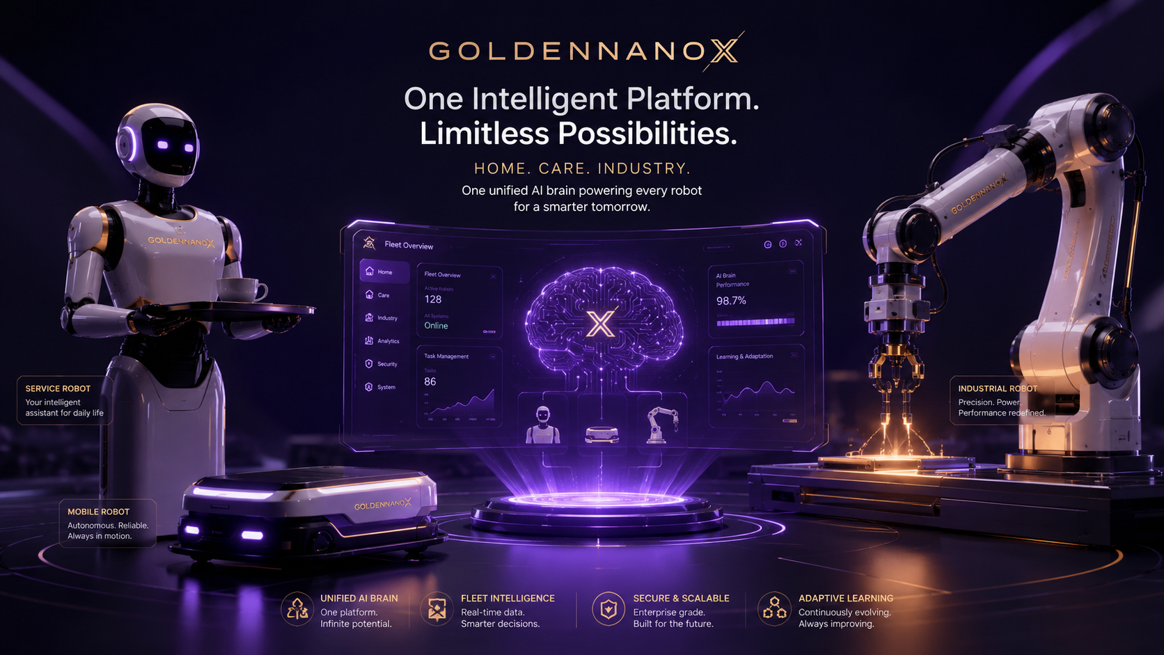 Goldennanox AI Robot Platform